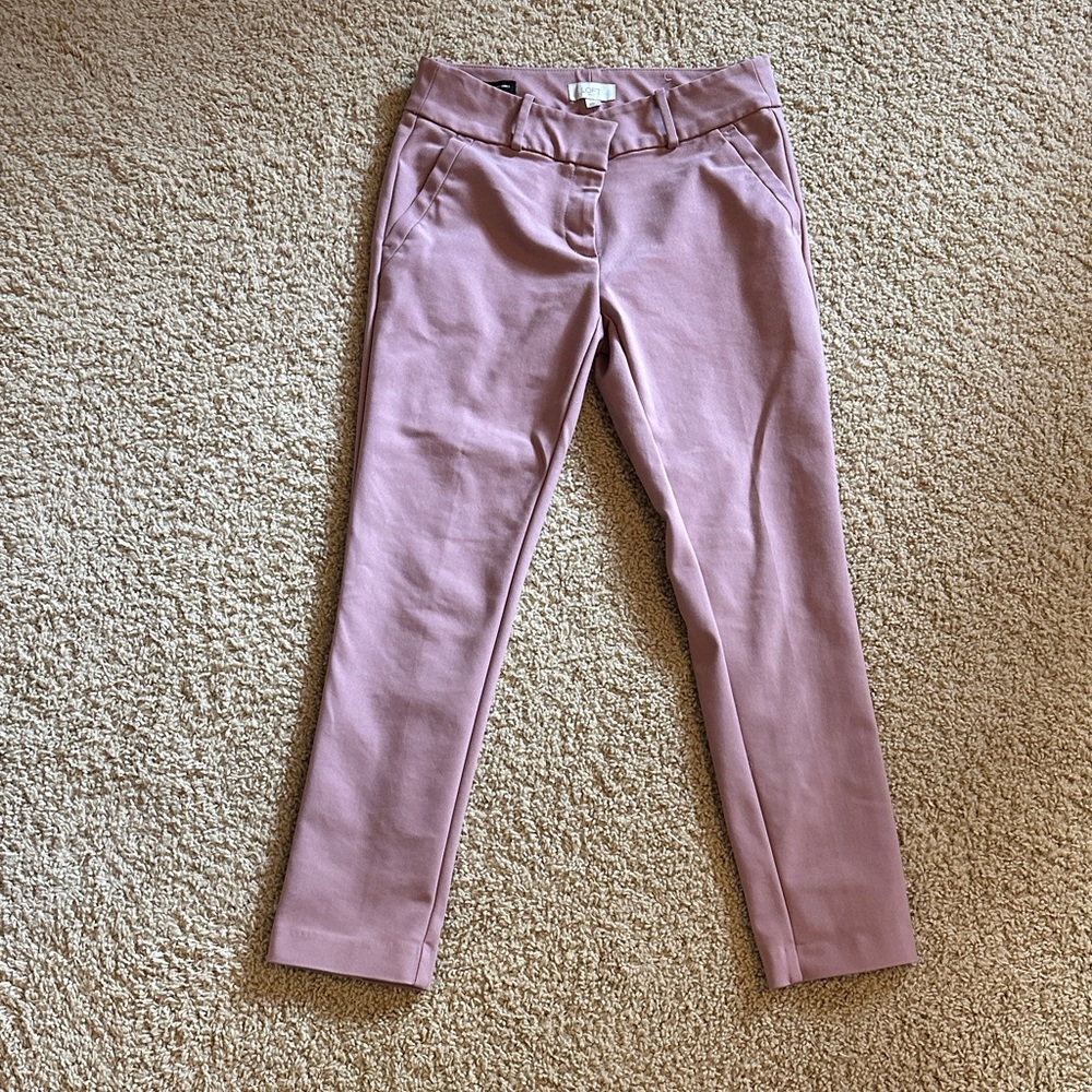 LOFT Pink Ankle Pants